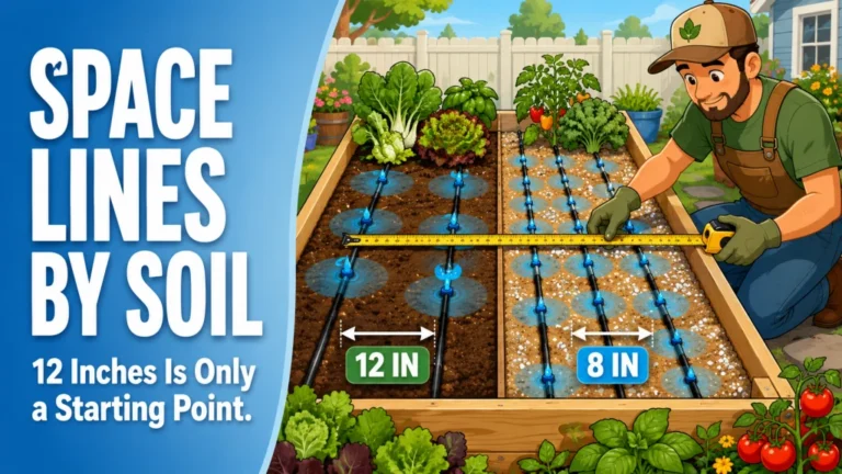Raised Bed Drip Irrigation Spacing: How Far Apart to Run Lines and Why the Answer Depends on Your Soil