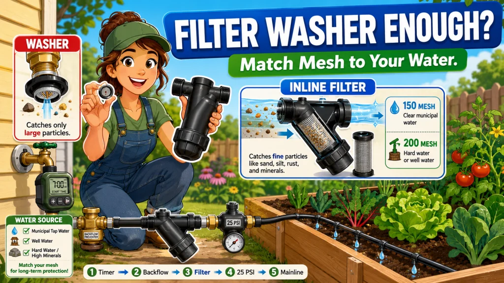 Drip Irrigation Filter Raised Bed