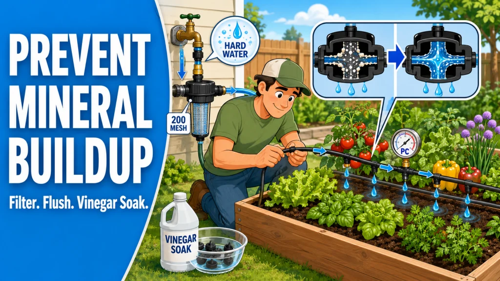 Drip Irrigation Raised Bed Hard Water