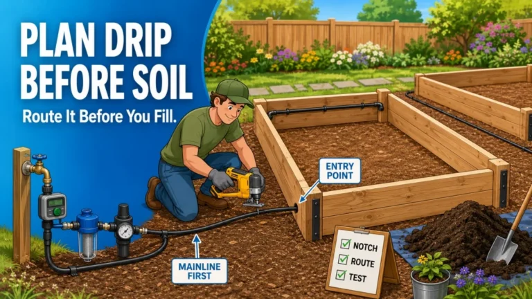 How to Build a Raised Garden Bed With Drip Irrigation: The Smart Order for New Beds
