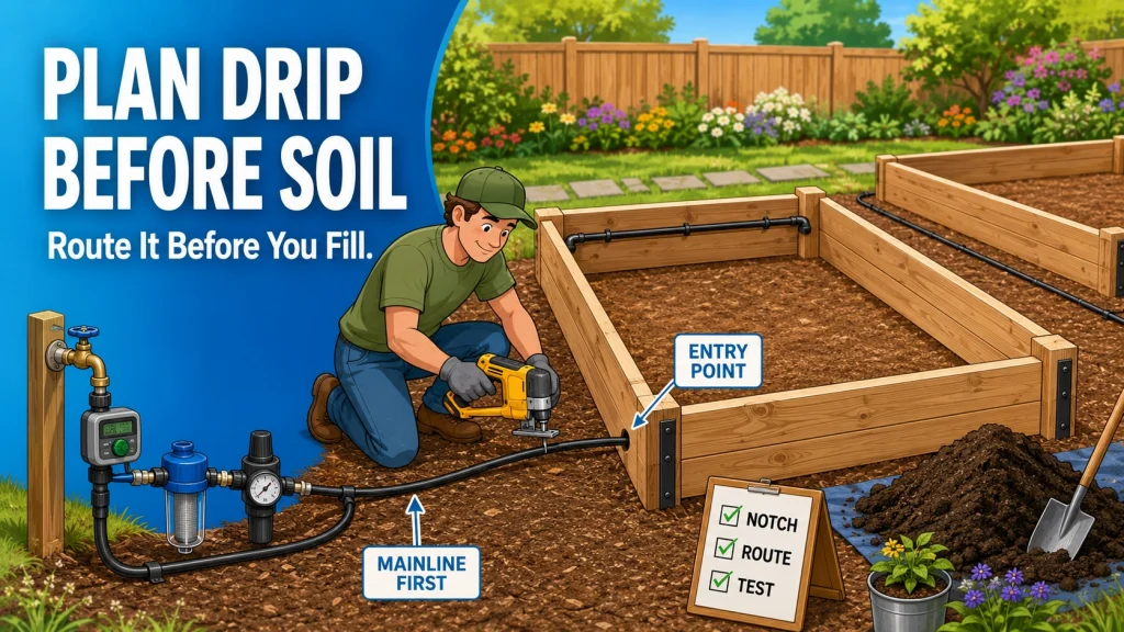 How To Build A Raised Garden Bed With Drip Irrigation