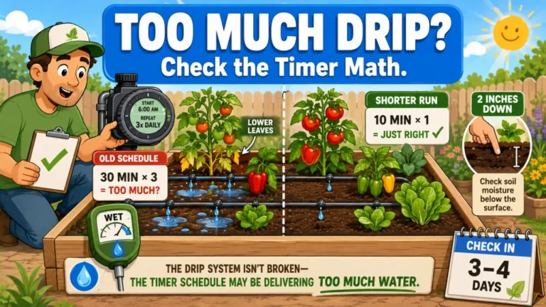 Overwatering With Drip Irrigation in a Raised Bed: The Counterintuitive Problem and How to Fix It