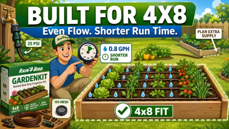 Rain Bird GARDENKIT Review: The Kit Built for One 4×8 Raised Bed and Nothing Else