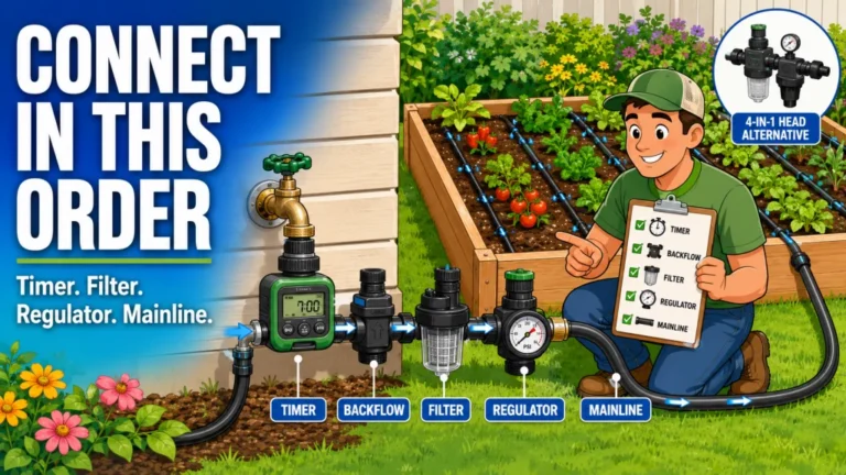 Raised Bed Drip Irrigation Components: What Every Part Does and Why the Assembly Order Matters