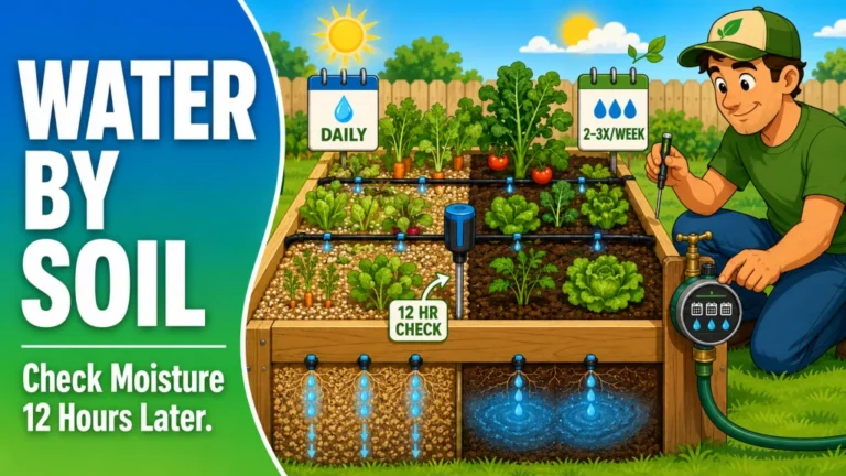 Raised Bed Drip Irrigation Frequency: How Often to Water and Why Every-Other-Day Is Not Always Right