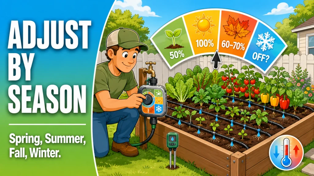 Raised Bed Drip Irrigation Schedule By Season