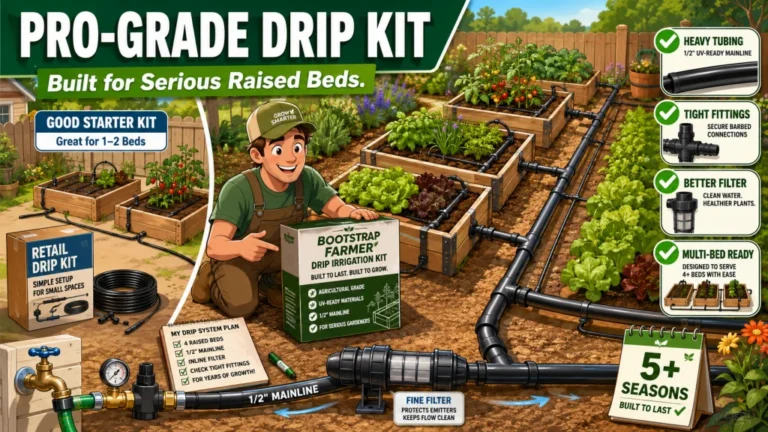 Bootstrap Farmer Raised Bed Drip Irrigation Kit Review: The Agricultural-Grade Option for Serious Gardeners