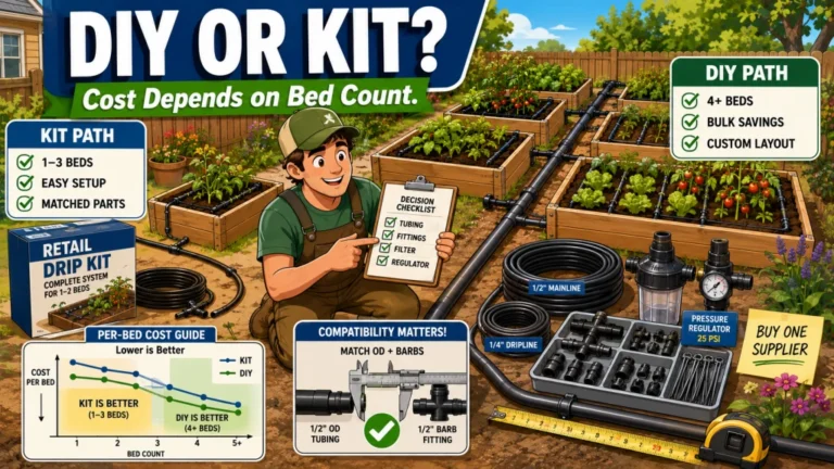 DIY Raised Bed Drip Irrigation vs Buying a Kit: The Real Cost Comparison and Who Should Choose Each
