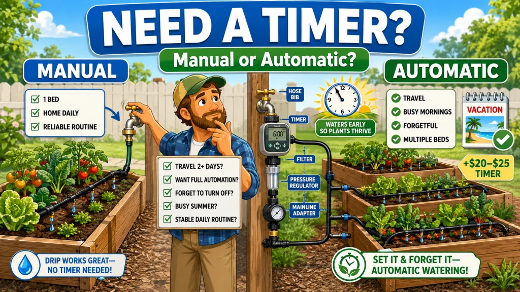 Do You Need A Timer For Raised Bed Drip Irrigation