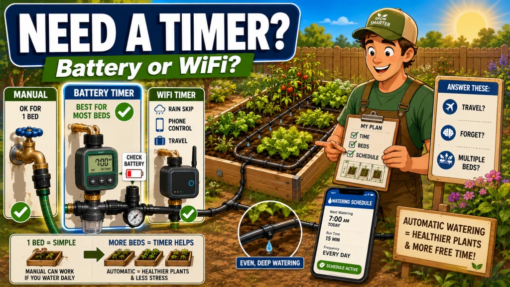 Drip Irrigation Timer Raised Bed